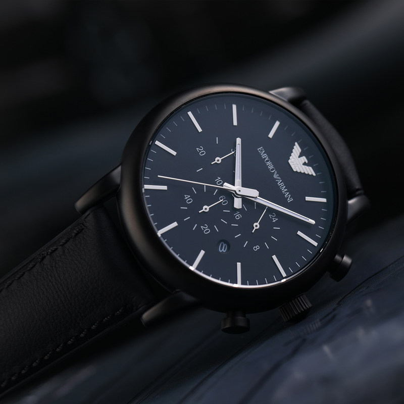 armani阿玛尼手表男士腕表时尚休闲石英表皮带防水ar1970 dw-w