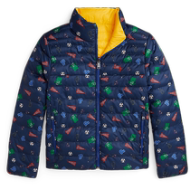 Ralph Lauren Boys and Girls Fall 24 P-Layer Reversible Jacket RL41982