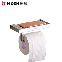 Toilet toilet paper rack Toilet paper rollerall copper toilet paper towel rack Bathroom multi-function mobile phone rack