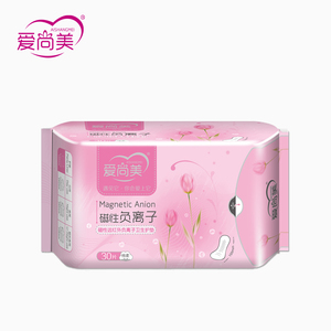 爱尚美负离子正品卫生巾棉柔日夜组合装夜用加长整箱批发姨妈巾