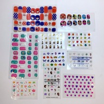 Child nail sticker sticker cartoon girl ice and snow chic edge Aisha Mickey Minnie Mouse KT cat little flower little yellow