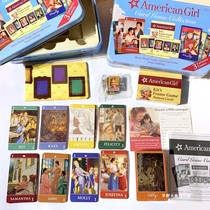 Export childrens card game toys three-in-one American Girl American girl board game exquisite iron box