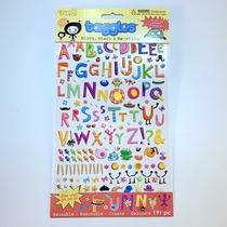 Creative DIY self-collage paper 3D three-dimensional repeated incognito easily tear cake letters little monster robot etc