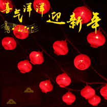 Red lantern string light 2021 Spring Festival small color light led New Year New Year Home decoration flash light string light China knot