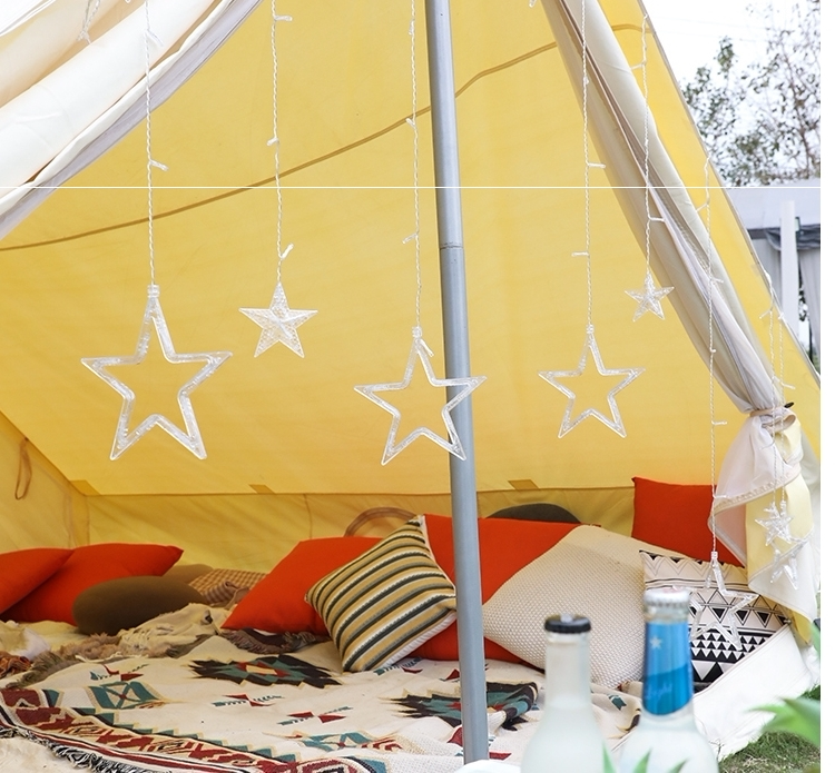 тюнинг фар 庭院花园布置法式田园 太阳能户外庭院灯星星防水灯带家用小夜灯 Congregation Sheng