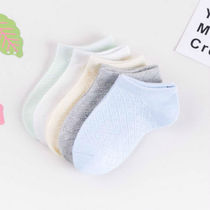 Spring Autumn Children's Socks 100% Cotton Baby Boat Socks Mesh Socks Thin Socks Boys Girls Cotton Socks 1-3-5-7-9 Years