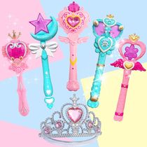 Magic wand toys Barala Magic fairy stick Childrens toys Princess crown little fairy Magic girl six one toys