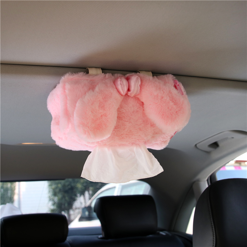 creative car car tissue box car with hanging paper pumping box sun visor sunroof ladies cute car pumping box