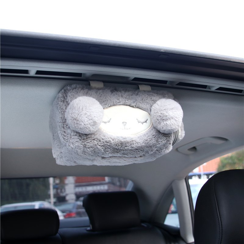creative car car tissue box car with hanging paper pumping box sun visor sunroof ladies cute car pumping box