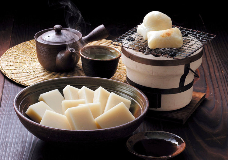 日本年糕块400g2袋 手工糯米拉丝红豆年糕汤烧烤涮煮花福福饼包邮