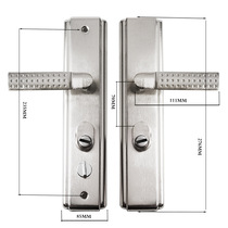 Factory direct sales multi-function anti-theft door handle panel handle universal lock accessories