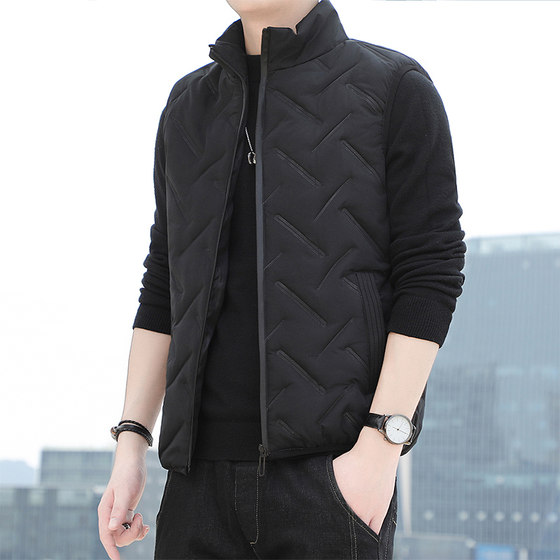 Cotton vest men's autumn new slim -fitting warm inch shirt stands up neckless slim shoulder vest horses and men's large size jacket
Cotton vest men's autumn new slim -fitting warm inch shirt stands up neckless slim shoulder vest horses and men's large size jacket