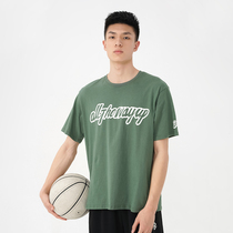 UZIS short sleeve couples for men and women loose summer cotton round neck letter print T-shirt American casual tide top