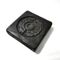 Zhangjiahan Han brick Mini small tea table Purple Sand Pot bearing imitation ancient Han brick iron jug cushion ancient Park Tea Road Double Tiger God Beast