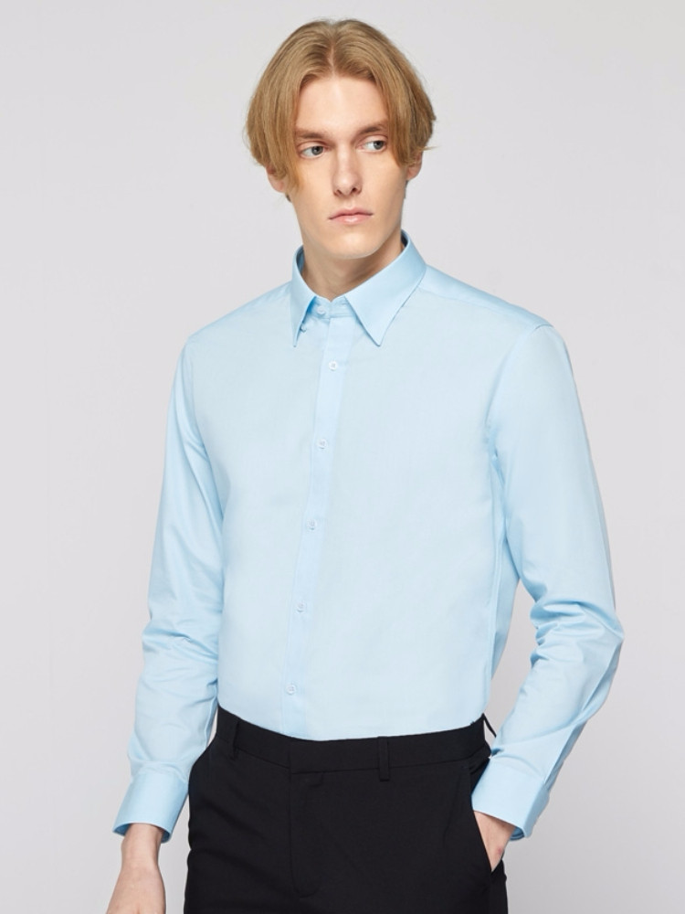 g2000牛津长袖衬衣纯色