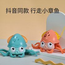 Net red walking octopus bathing toy baby amphibious amphibious electric octopus children water boy