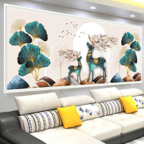 Mona Lisa Cross embroidered 2021 new line embroidered living room sharply minimalist modern yourself embroidered handmade moose