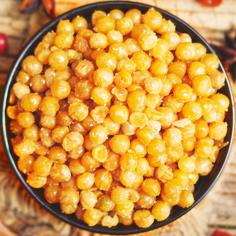 罐装福禄源香酥脆炸豌豆粒500g