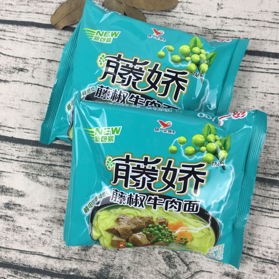 统一100方便面藤椒藤娇牛肉面102g*10袋装整箱泡面速食特价包邮