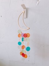 Ins wind moon color disc wind chime dream catcher pendant wall decoration childrens room homestay balcony decoration pendant