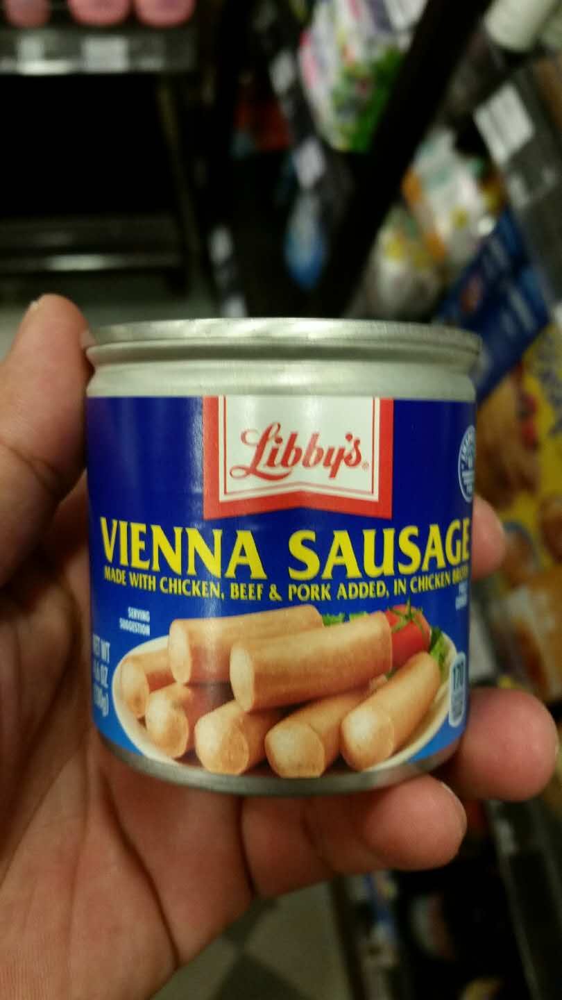 包邮 美国进口libby&lsquo;s vienna sausage利比维也纳香肠罐头130g
