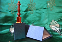 Collection of carved small leaf Rosewood Puba prong (pubpastle)