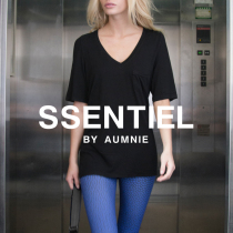 AUMNIE Australian Mini V collar T-shirt yoga short sleeve T-shirt woman light and breathable speed dry yoga fitness sports summer