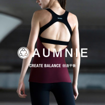 AUMNIE AustralianRadiation vest woman with breast padded beauty back Fitness training Running sleeveless sport yoga blouse