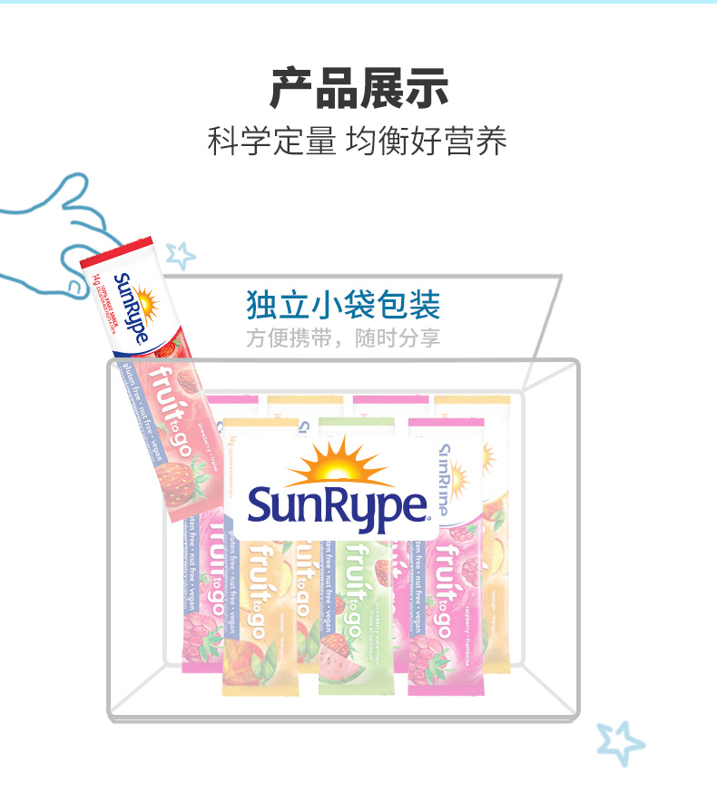 加拿大进口SunRype水果条