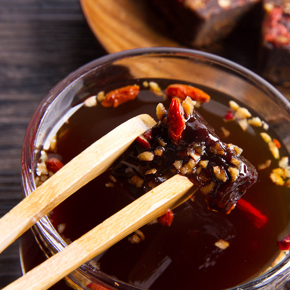 天猫甘蔗红枣枸杞速溶黑糖茶块250g*2袋