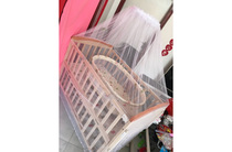 Good baby can splice the queen bed with high and low function environmentally friendly solid wood cradle water - based paint game cradle