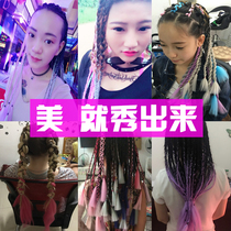 Nightclub stage Black Dirty braid wig fashion woven hair color rope rope hair reggae male and female color hair rope braid hair