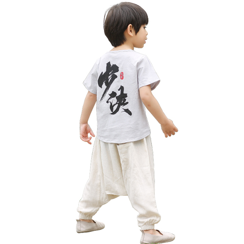 Boys Tang Suit for Kids Hanfu children's clothing boys' Tang clothing children's Chinese style summer baby Chinese retro ancient costume thin children's national clothing