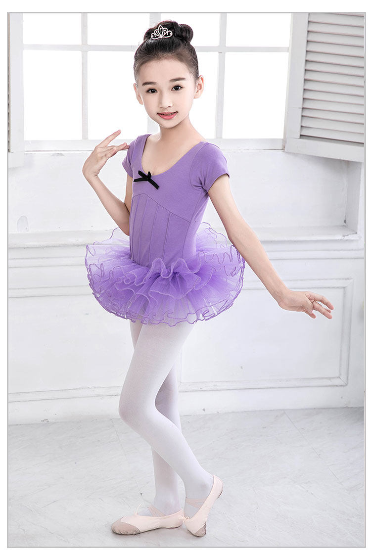 儿童舞蹈服女童练功服少儿芭蕾舞裙女孩公主裙演出蓬蓬裙半身纱裙