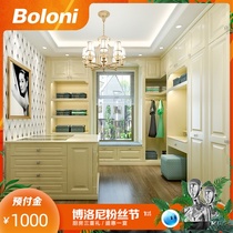 Boloni custom overall large wardrobe European classical bedroom study storage combination custom cloakroom Venice