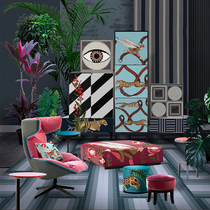 Boloni whole house six spaces customized simple modern style wardrobe cloakroom bookcase wine cabinet full custom