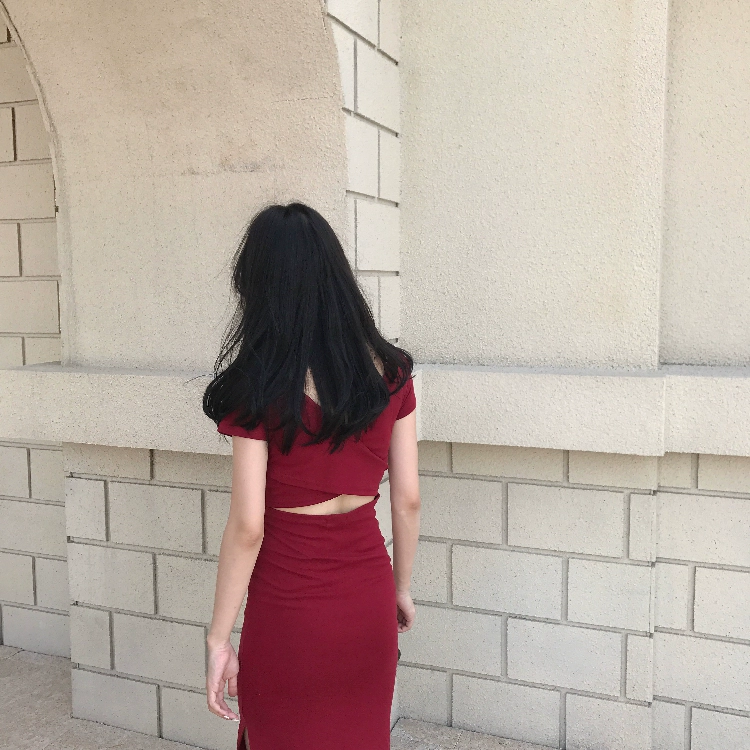 2021 mùa thu mới sexy lưng không mảnh khảnh tính khí mỏng túi đeo hông nữ thần người hâm mộ CV phong cách người nổi tiếng quần áo phụ nữ - váy đầm