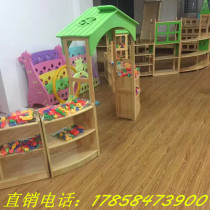 Factory direct sales of solid wood bookcases bookshelves lockers kindergarten toy racks cabinets toy finishing racks childrens bookshelves