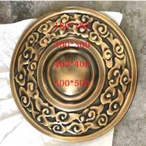 Pure copper cloud plate stamping parts Chinese courtyard door decoration stainless steel copper drawing ancient bronze flower