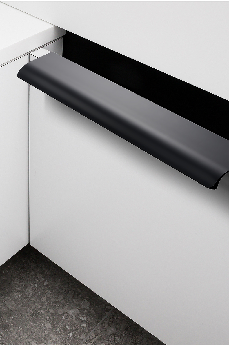 哥爵士柜门隐形长拉手免打孔