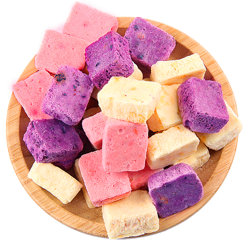 冻干混合酸奶块草莓水果酸奶果粒块干吃大包固体儿童零食早餐代餐