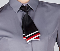 College style wild British professional formal dress Korean style decoration students Black red jk lazy zipper small tie female narrow