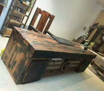 Old Boat Desk Table Desk Desk Desk Desk Desk Desk Boss Office Solid Wood Computer Table