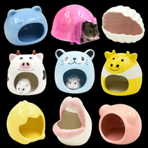 Hamster ceramic nest cooling plate nest cushion mat pet golden silk bear cooling supplies cat head fat ceramic nest