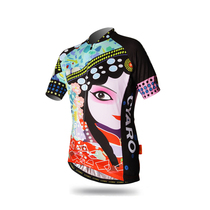 Short-sleeved long-sleeved cycling clothing Womens quick-drying and breathable cycling equipment Huadan Peking Opera Masks Bike clothing
