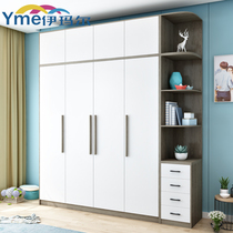 Nordic wardrobe Modern simple small household bedroom overall cabinet Special clearance two-door white large wardrobe
