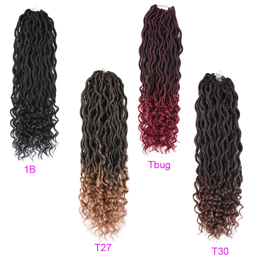 TOMO Curly Soft Dread Locks Faux Locs Braids 空心辫脏辫假发 Изображение 1 TOMO Curly Soft Dread Locks Faux Locs Braids 空心辫脏辫假发 Изображение 1