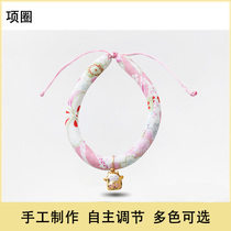Wind cat collars with bells Cute anti-loss Japanese cat supplies Cat bells Cat collars Pet collars