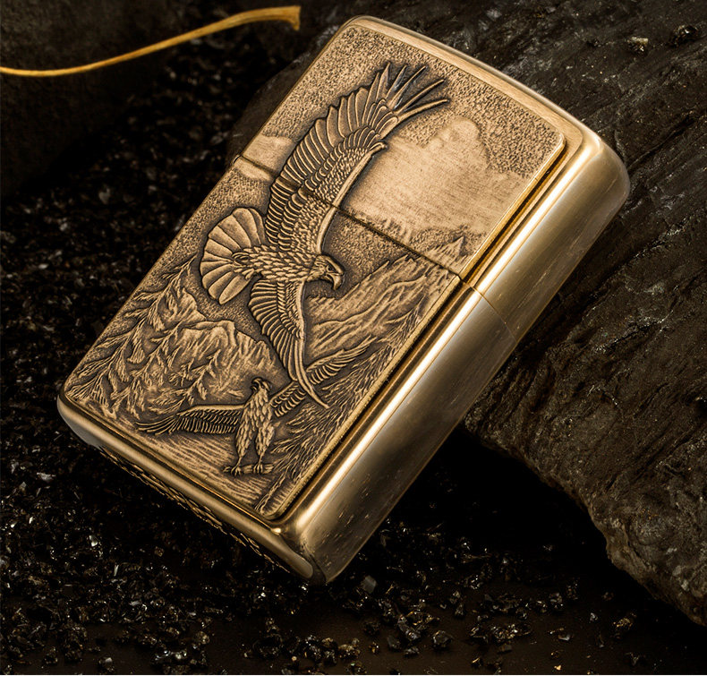 之宝zippo打火机高山鹰煤油防风火机20854