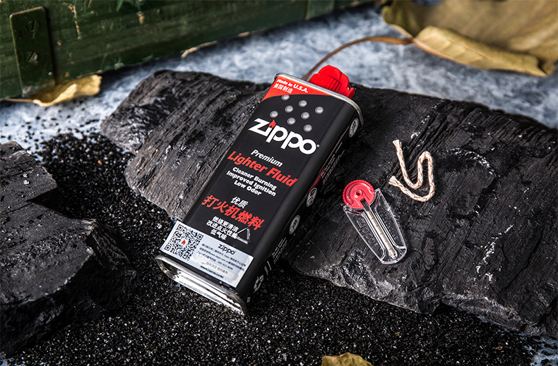 zippo打火机油 zippo配件 zippo专用礼盒 火机油 火石 棉线 礼袋